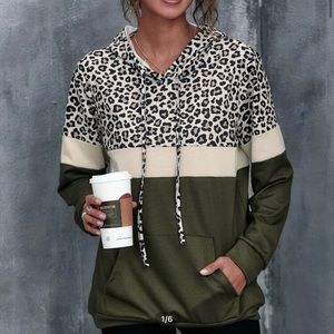 SHEIN leopard hoodie
